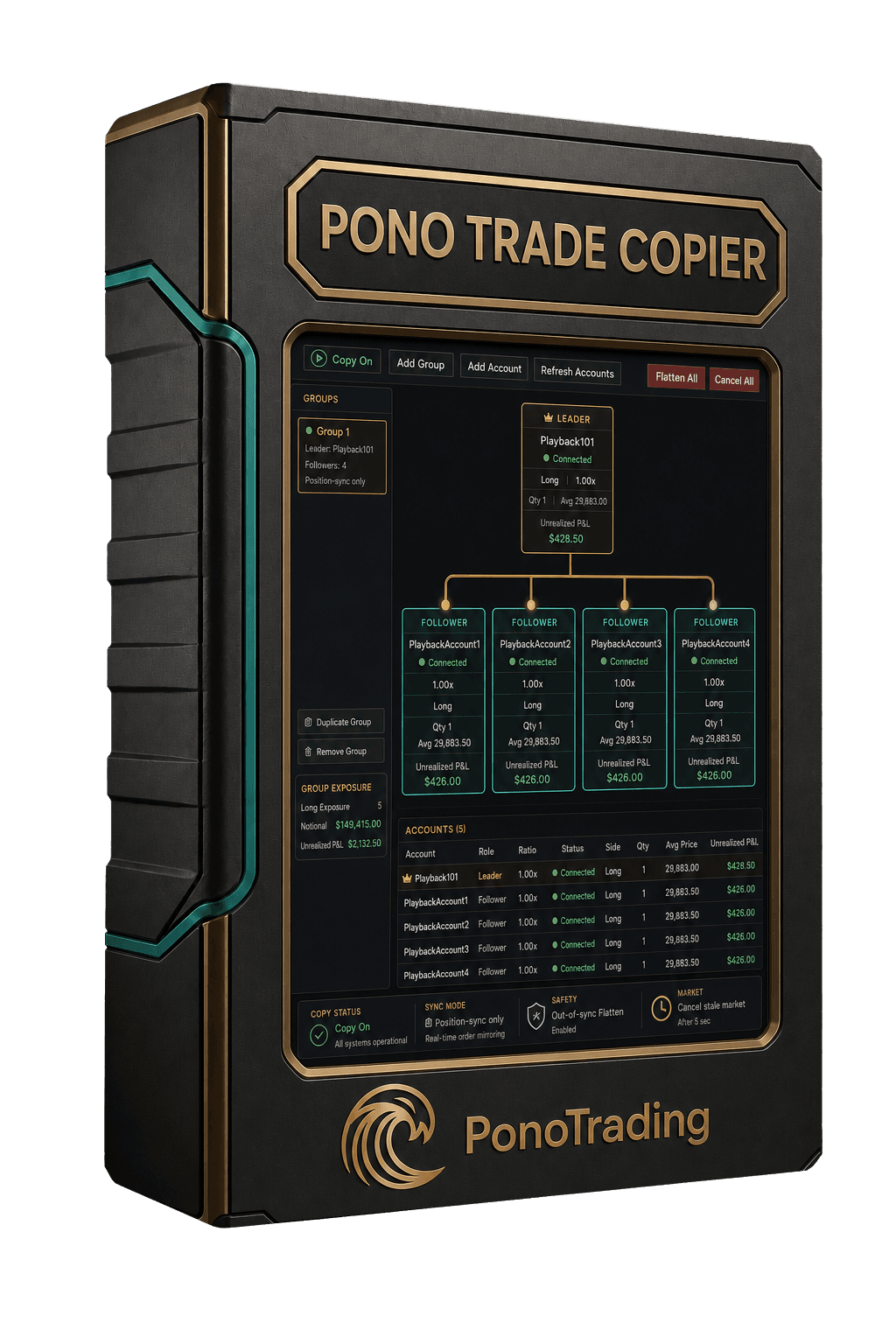 Pono Trade Copier collector box artwork.