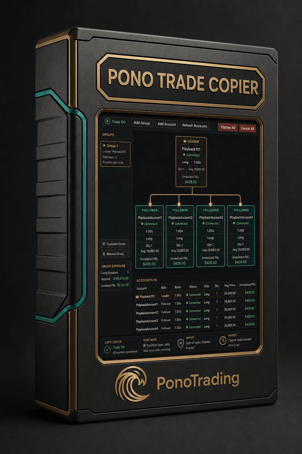 Pono Trade Copier collector box artwork.