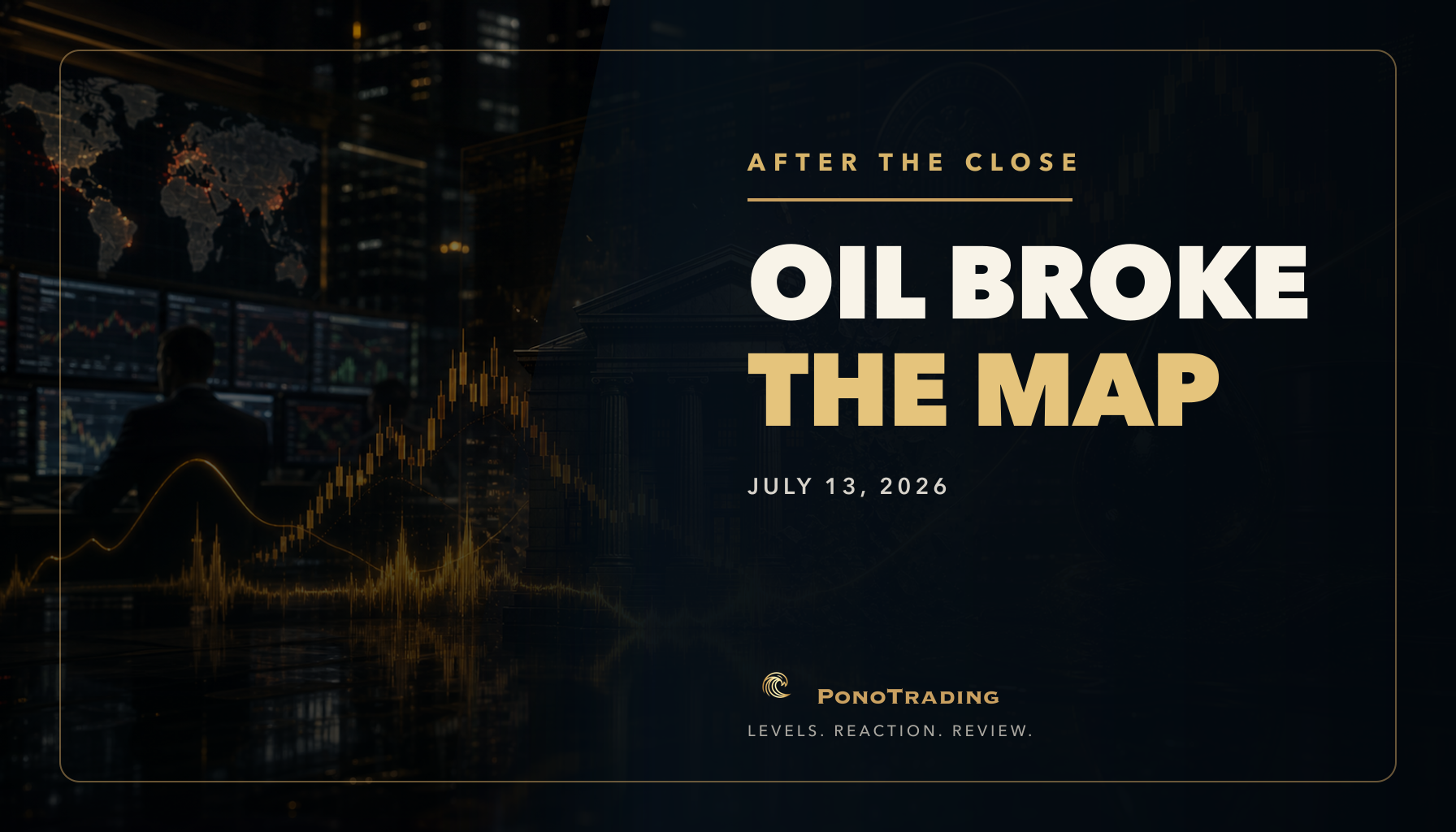 Oil Broke the Map. Tech Took the Hit. — After the Close for July 13, 2026